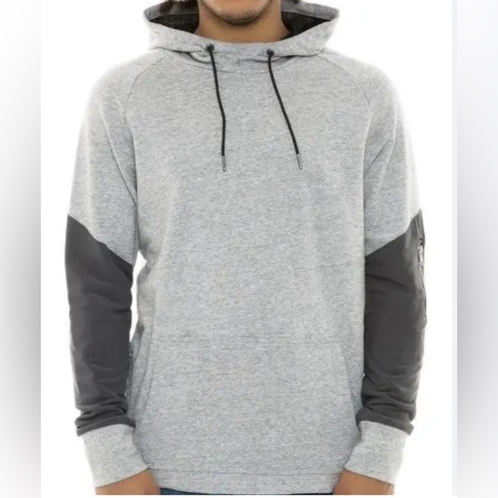 ⚒️‎ ZANEROBE Colorblock Gray Hoodie Men’s Large